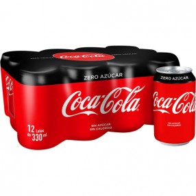 COCA COLA zero lata 33 cl pack 12